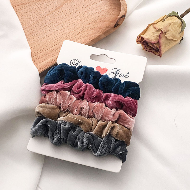 Colored Fabric Scrunchie