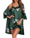 Satin Nightgown & Robe Set — Women's"