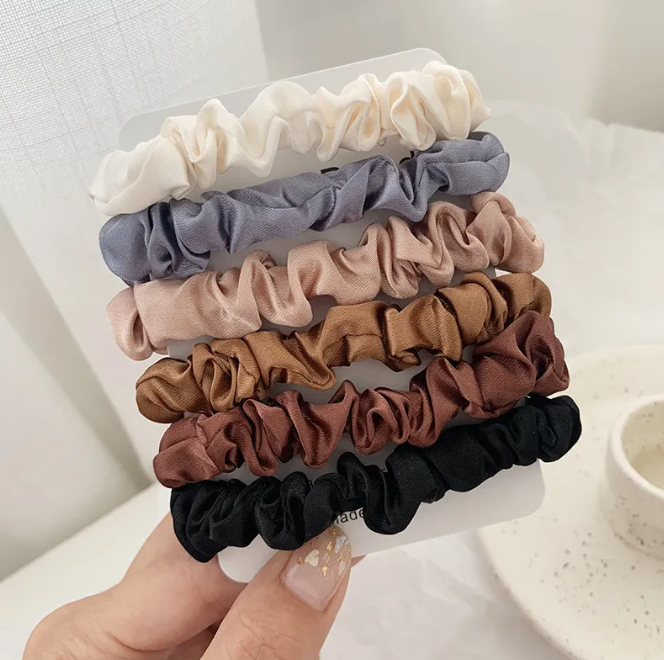Colored Fabric Scrunchie