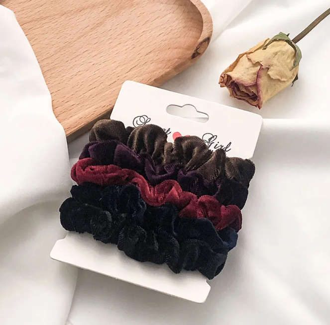 Colored Fabric Scrunchie