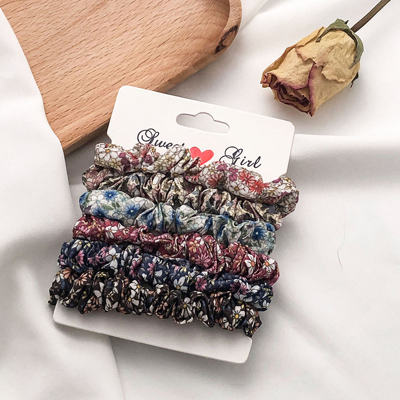 Colored Fabric Scrunchie